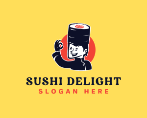 Toque Sushi Man logo
