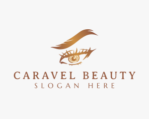 Beauty Eyebrow Eyelashes logo design