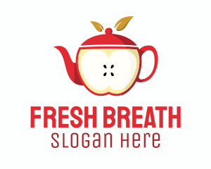 Red Apple Tea Teapot logo design