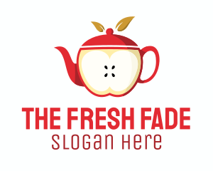 Red Apple Tea Teapot logo design