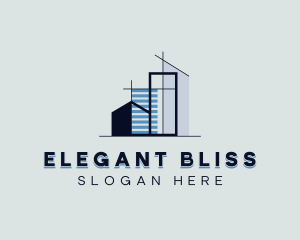 Blueprint Architecture Construction Logo