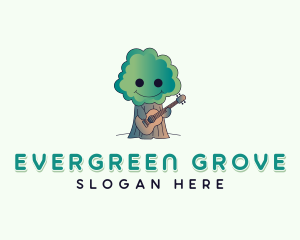 Environmental Guitar Tree  logo design