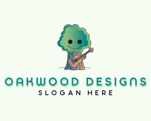 Environmental Guitar Tree  logo design