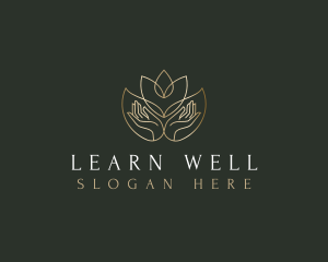 Lotus Hand Wellness logo design