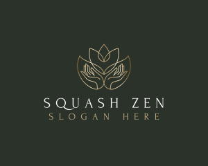 Lotus Hand Wellness logo design