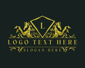 Luxury Horse Crest logo