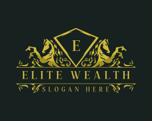 Luxury Horse Crest logo design