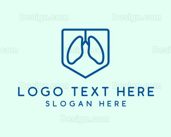Lungs Health Shield Logo