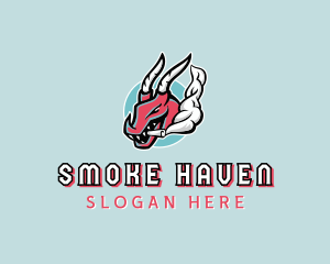 Dragon Vaping Smoking logo