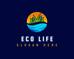 Eco Pond Landscaping logo design