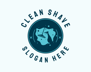 Housekeeping Cleaning Sanitation  logo design