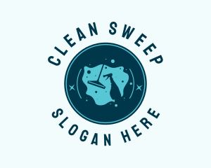 Housekeeping Cleaning Sanitation  logo design