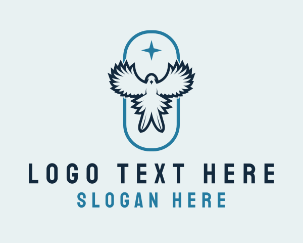 Peaceful logo example 2