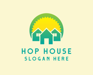 Sunrise House Village logo design