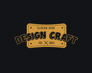 Retro Raffle Ticket logo design