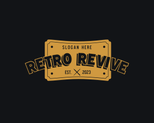 Artist Retro Ticket logo design