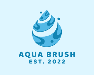 Blue Water Droplet logo design