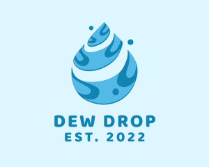 Blue Water Droplet logo