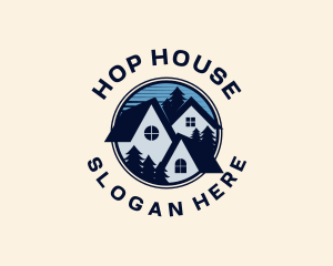 Forest House Roof logo design