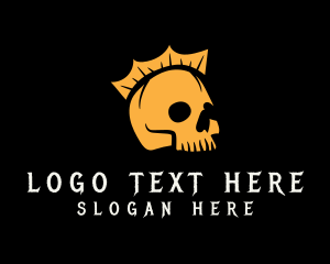 Yellow Skull Crown logo