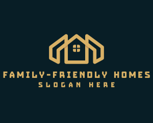 House Roof Property Residence logo design