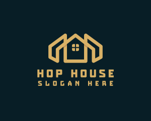 House Roof Property Residence logo design