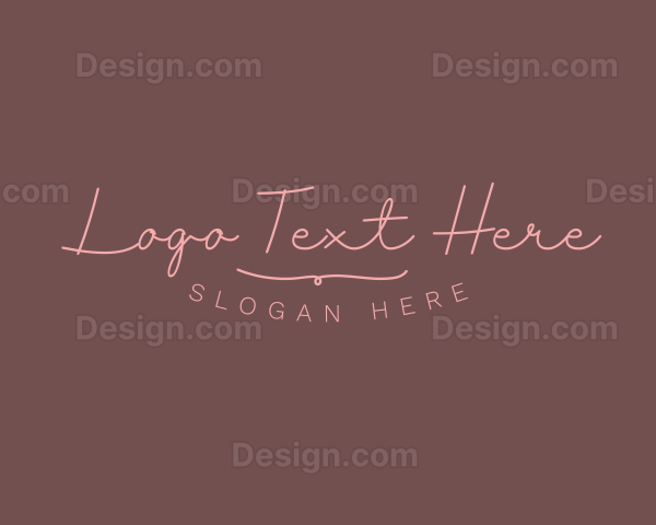 Feminine Cursive Business Logo