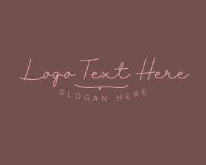 Feminine Cursive Business logo