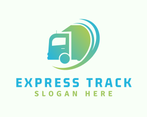 Cargo Truck Delivery logo design