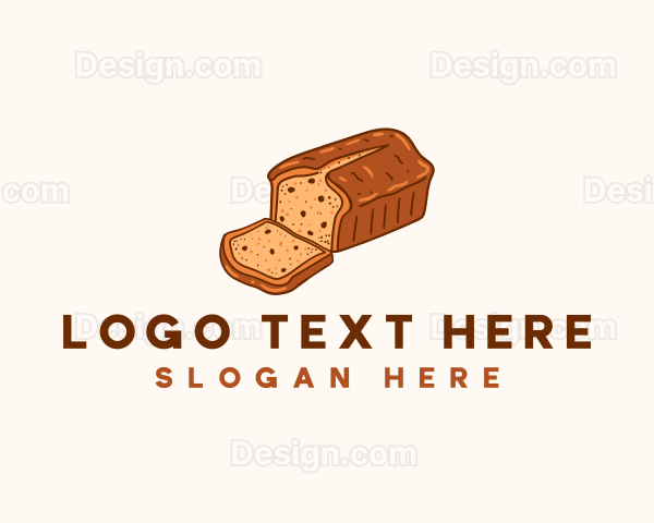 Banana Bread Baking Logo