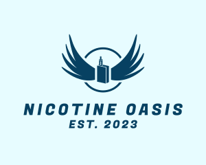  Vape Cigarette Wings logo design