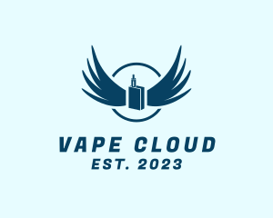  Vape Cigarette Wings logo design