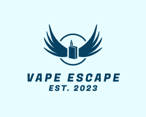  Vape Cigarette Wings logo design