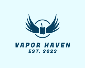  Vape Cigarette Wings logo design