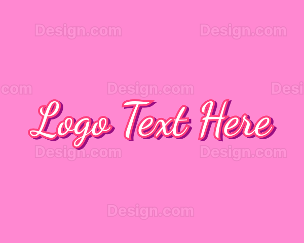 Beauty Fashion Cursive Logo