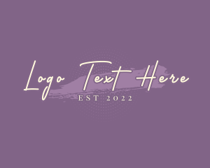 Handwritten Feminine Business logo