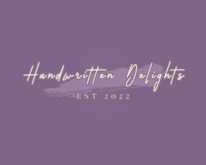 Handwritten Feminine Business logo design