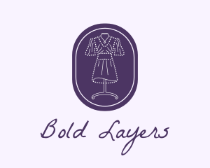 Purple Dress Mannequin logo design