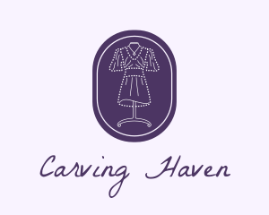 Purple Dress Mannequin logo design