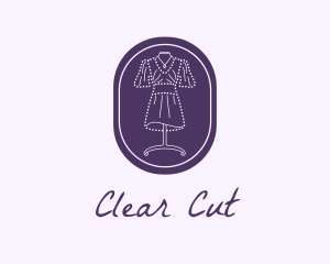 Purple Dress Mannequin logo design