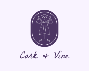 Purple Dress Mannequin logo design