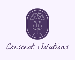 Purple Dress Mannequin logo design