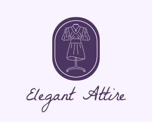 Purple Dress Mannequin logo design