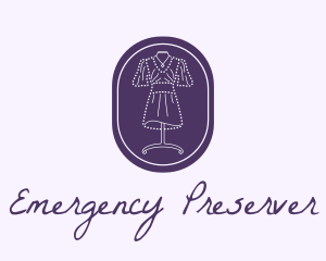 Purple Dress Mannequin logo design