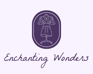 Purple Dress Mannequin logo design