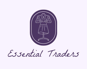 Purple Dress Mannequin logo design