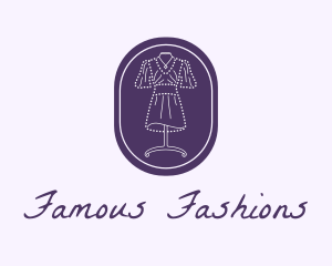 Purple Dress Mannequin logo design