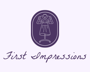 Purple Dress Mannequin logo design