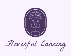 Purple Dress Mannequin logo design