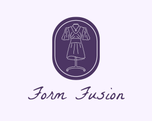 Purple Dress Mannequin logo design